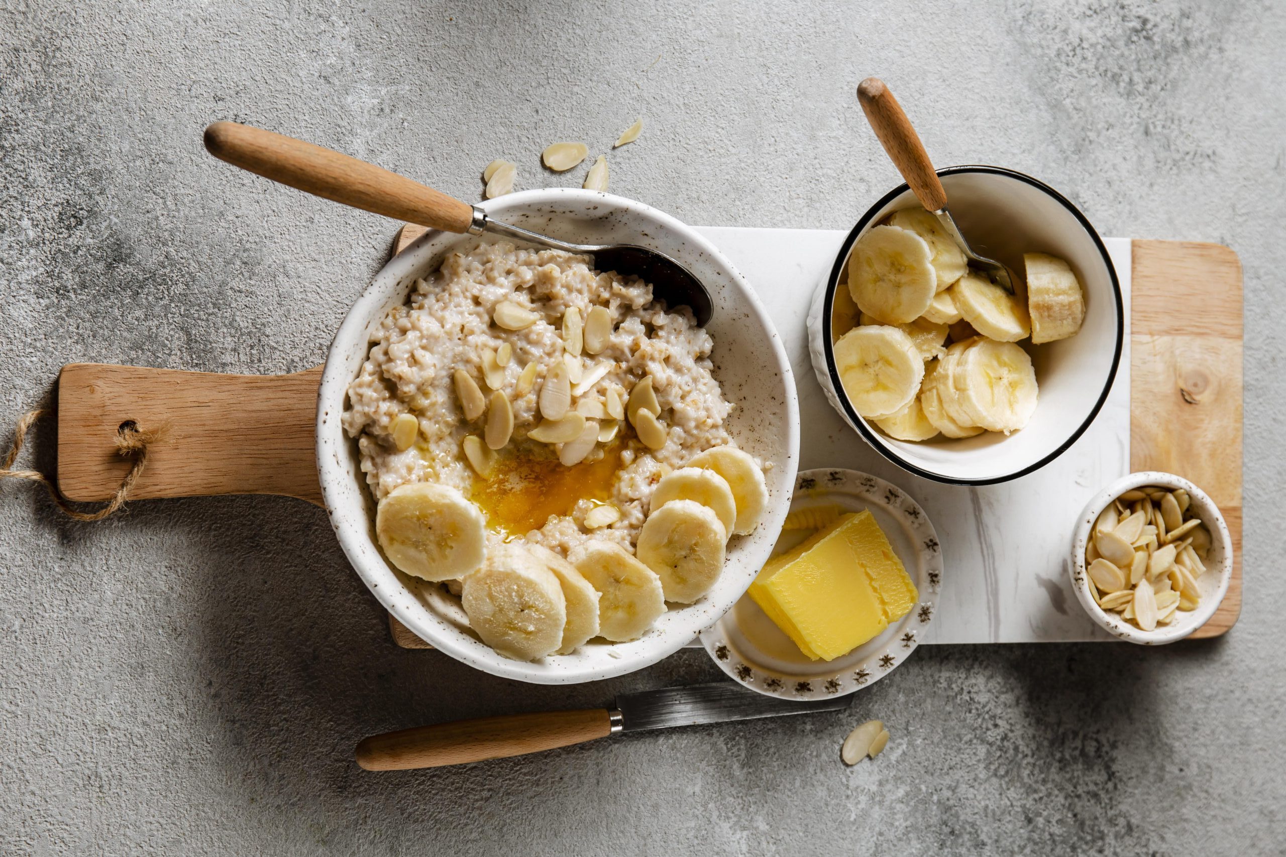 banana como uma das opções pré-treino